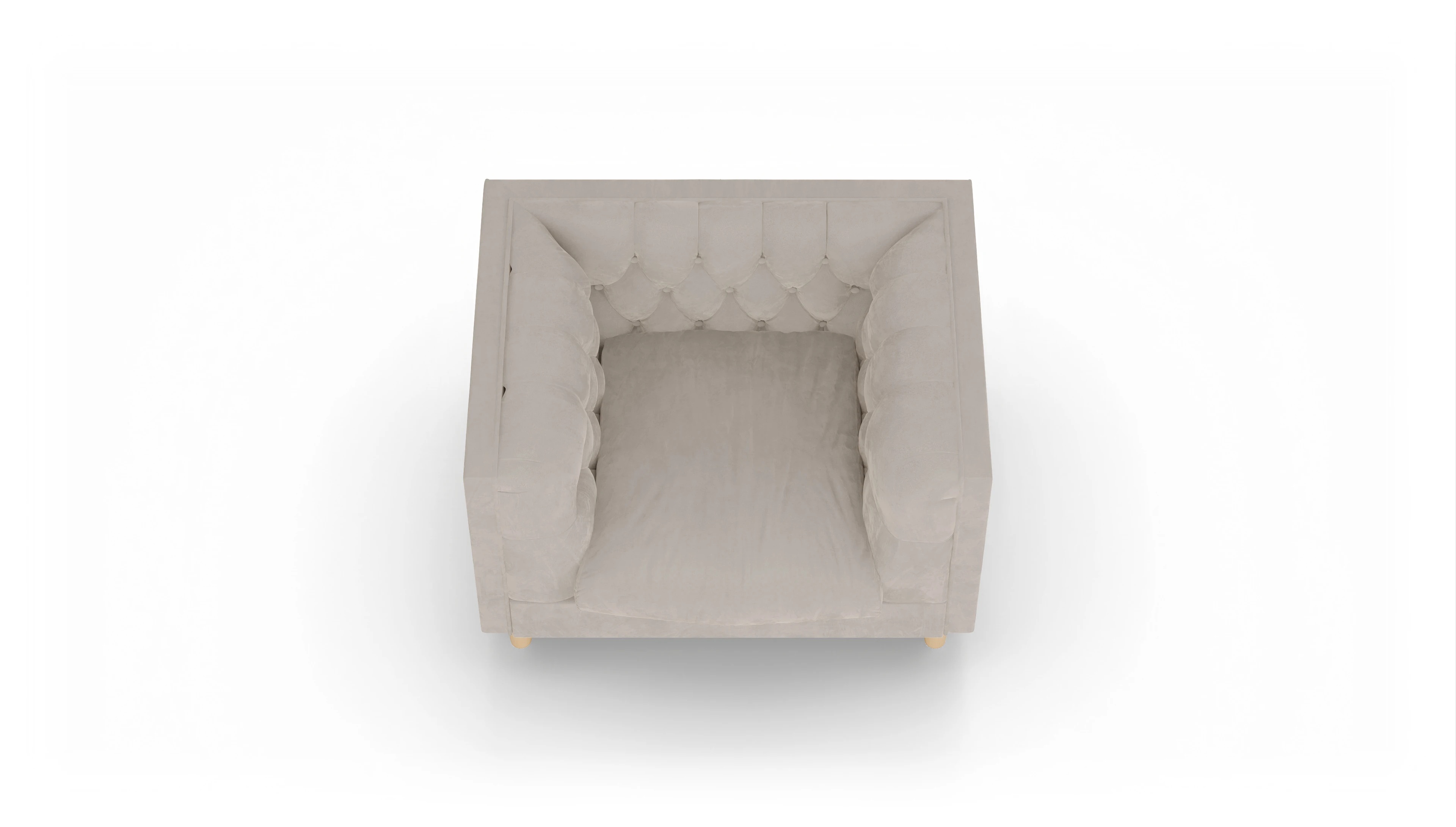 Stoff-Sessel NewChester.01 Ansicht des Produktes NewChester.01 Sessel in Samt grau