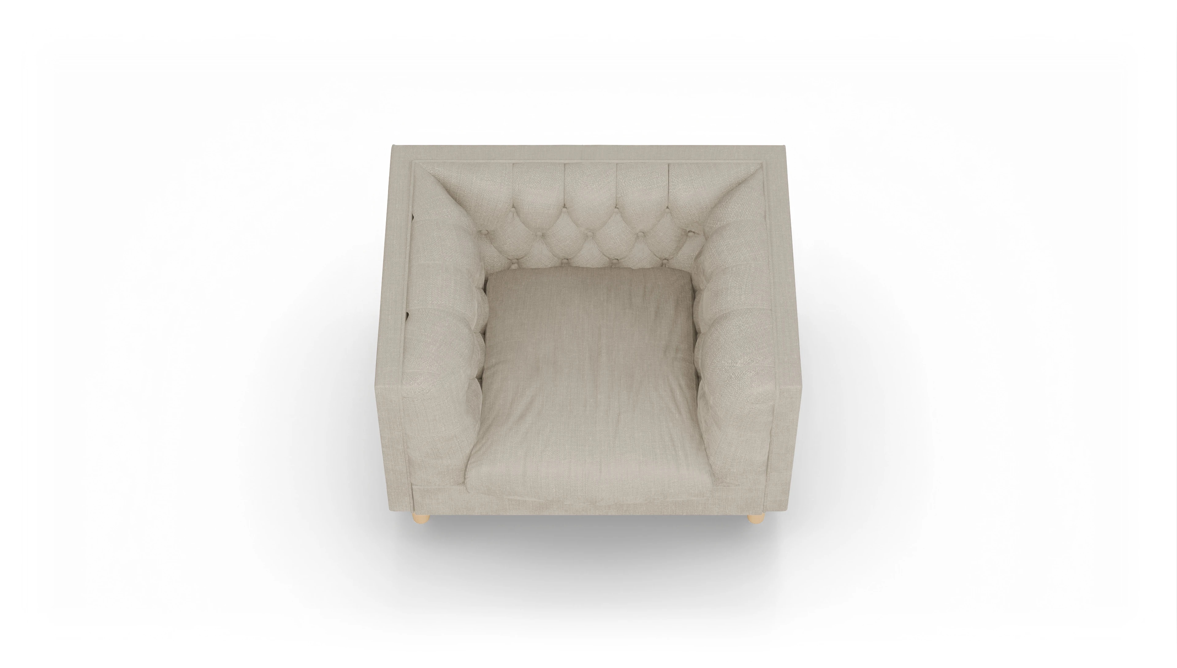Stoff-Sessel NewChester.01 Ansicht des Produktes NewChester.01 Sessel in Stoff beige