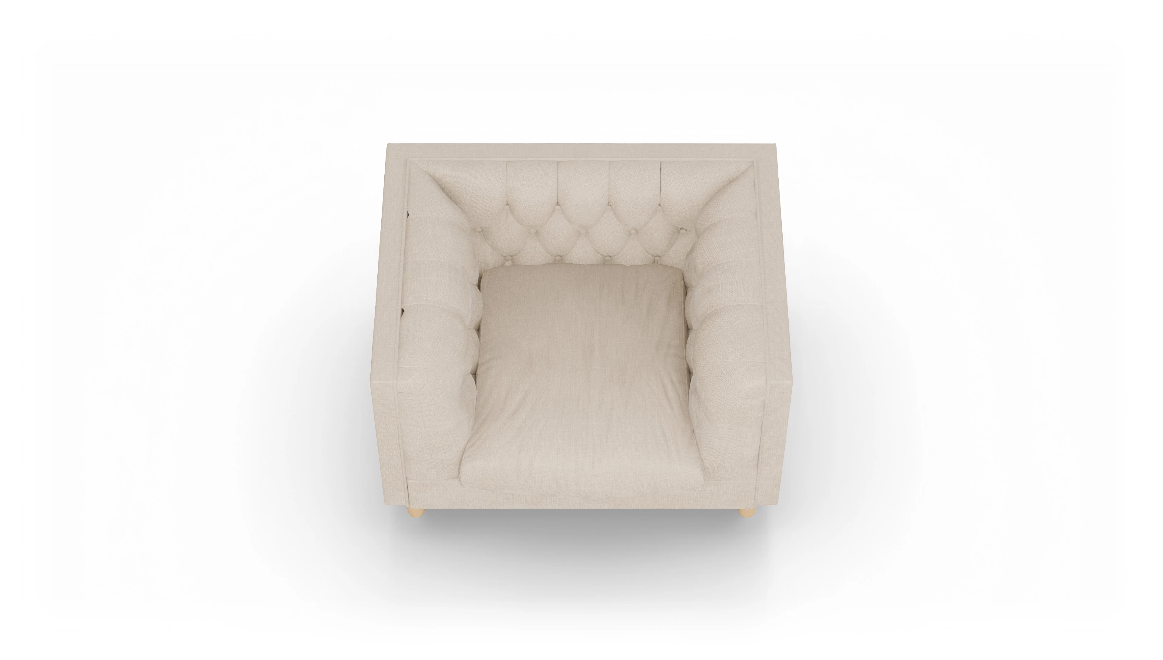 Stoff-Sessel NewChester.01 Ansicht des Produktes NewChester.01 Sessel in Stoff weiß