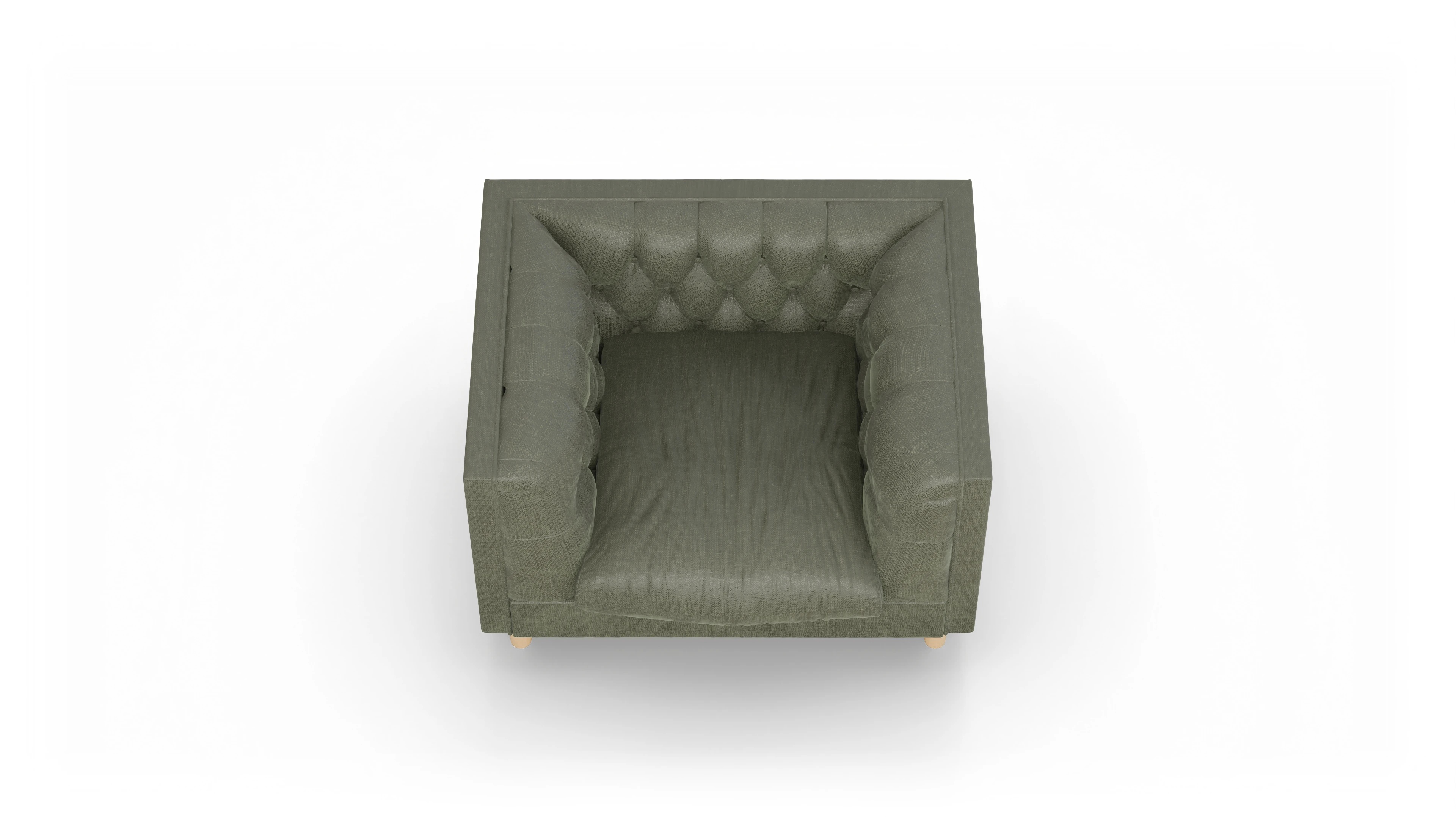 Stoff-Sessel NewChester.01 Ansicht des Produktes NewChester.01 Sessel in Stoff grün