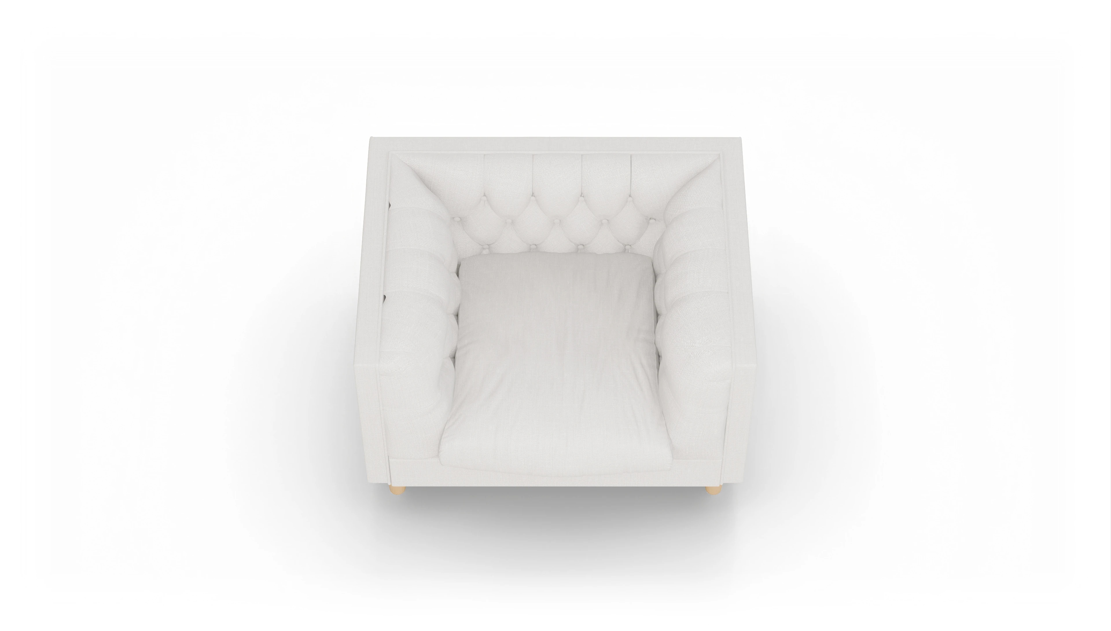 Ansicht des Produktes NewChester.01 Sessel in Stoff weiß