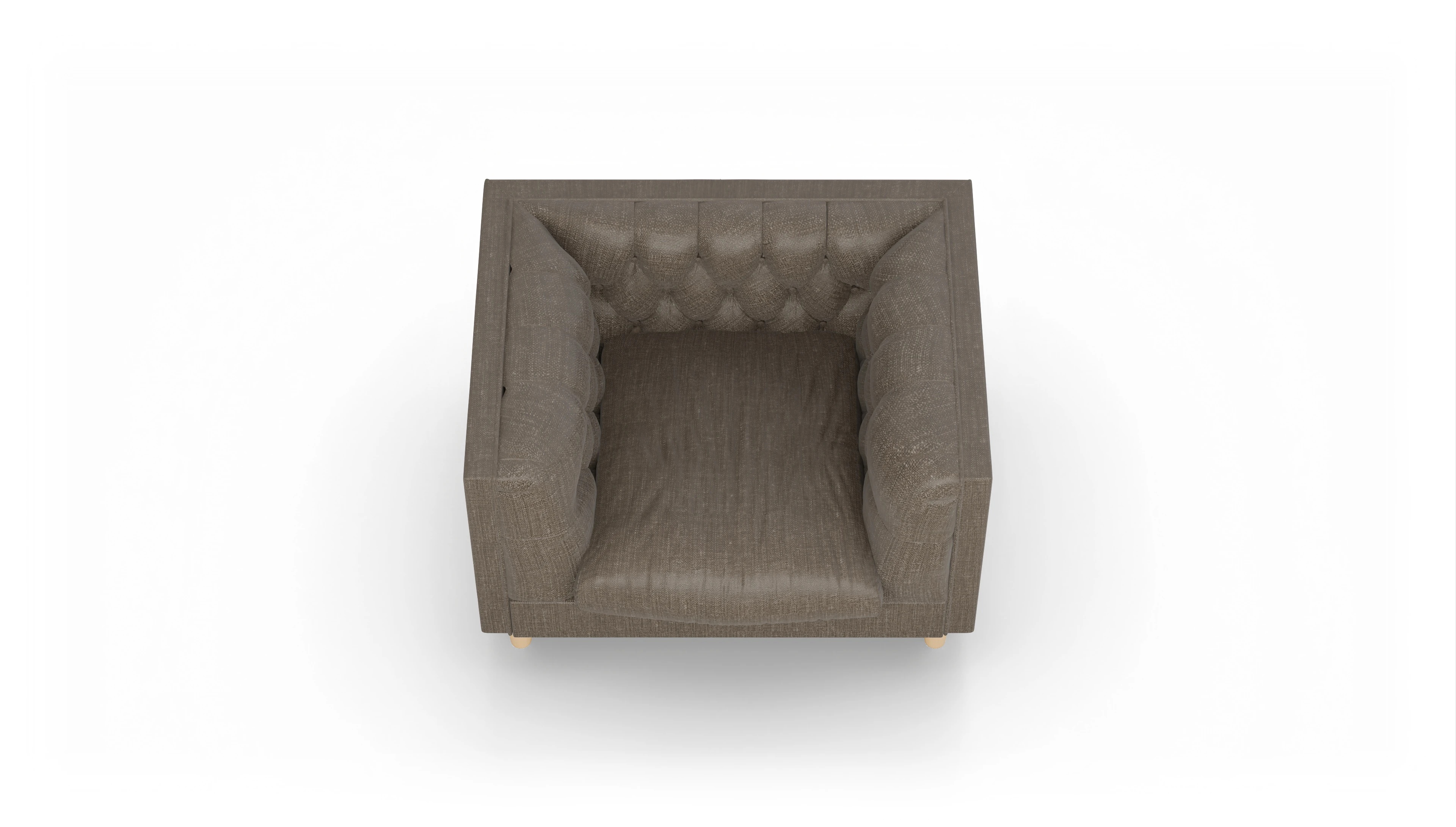 Ansicht des Produktes NewChester.01 Sessel in Stoff braun