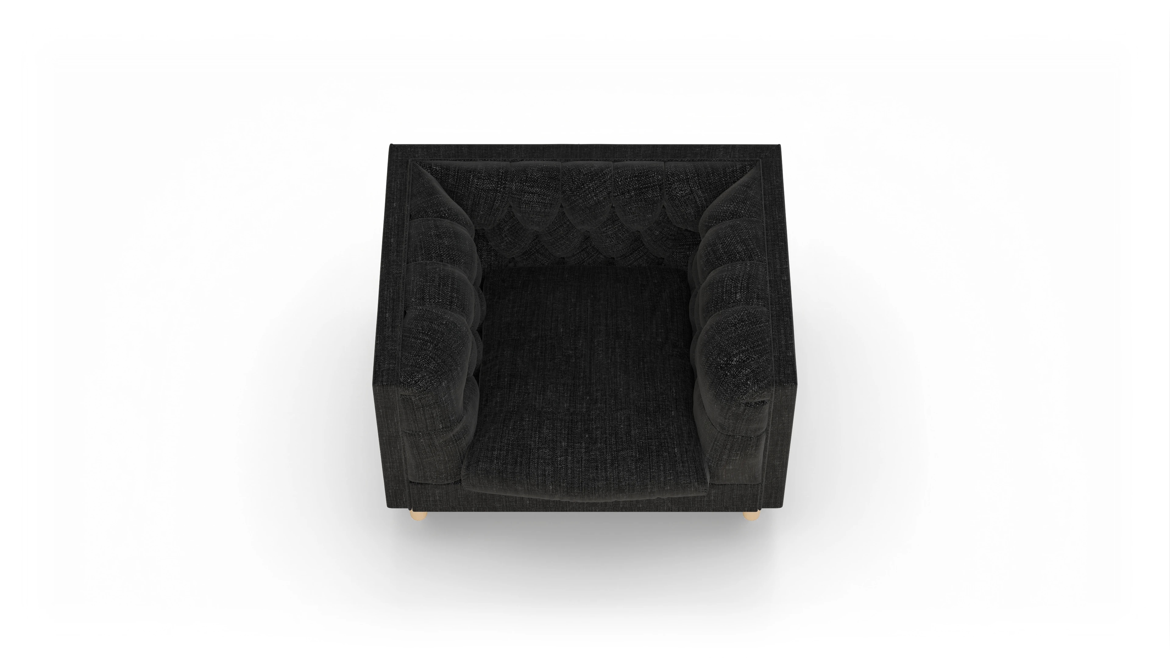 Ansicht des Produktes NewChester.01 Sessel in Stoff schwarz