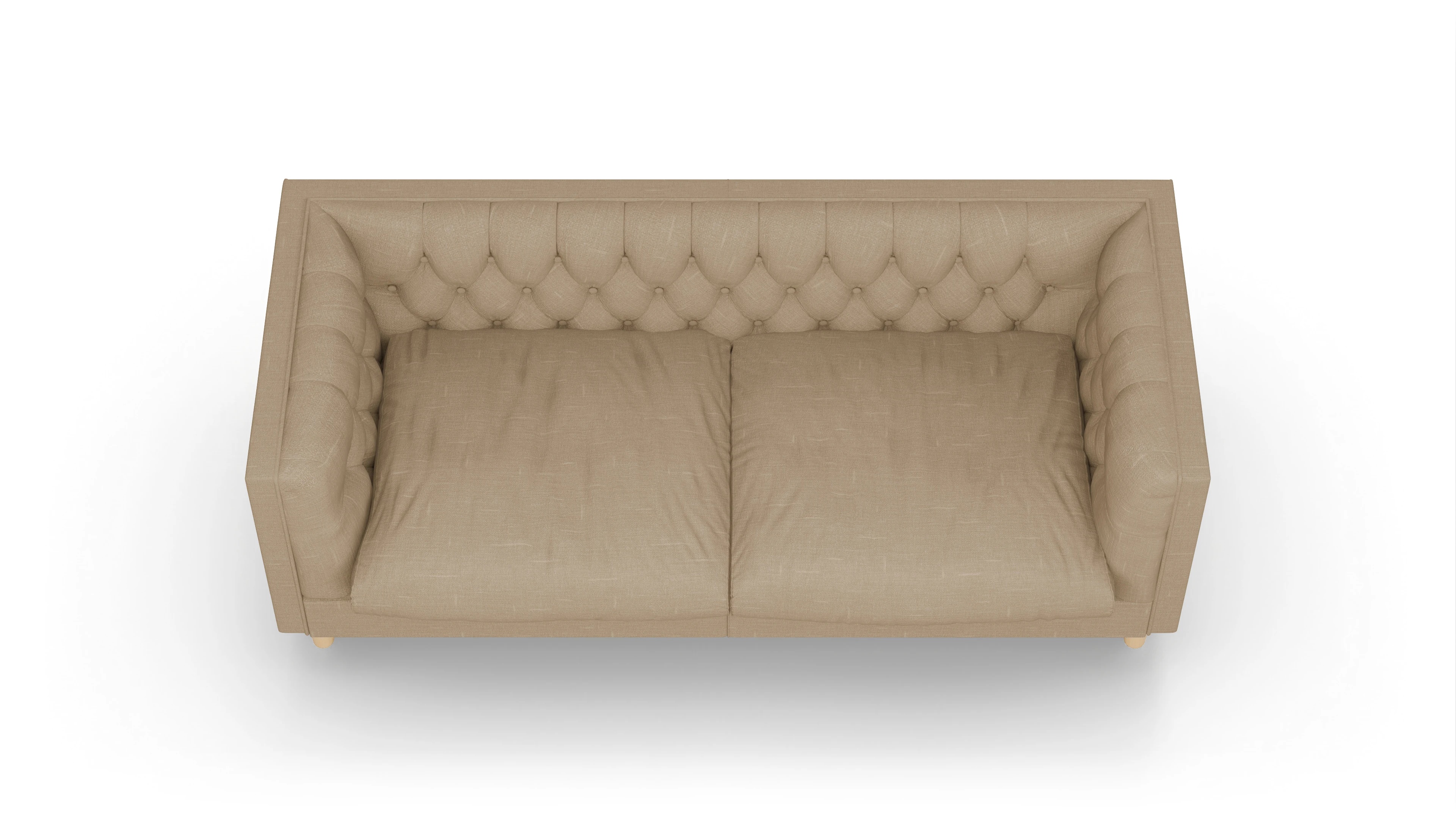 Ansicht des Produktes NewChester.01 2,5-Sitzer in Stoff braun