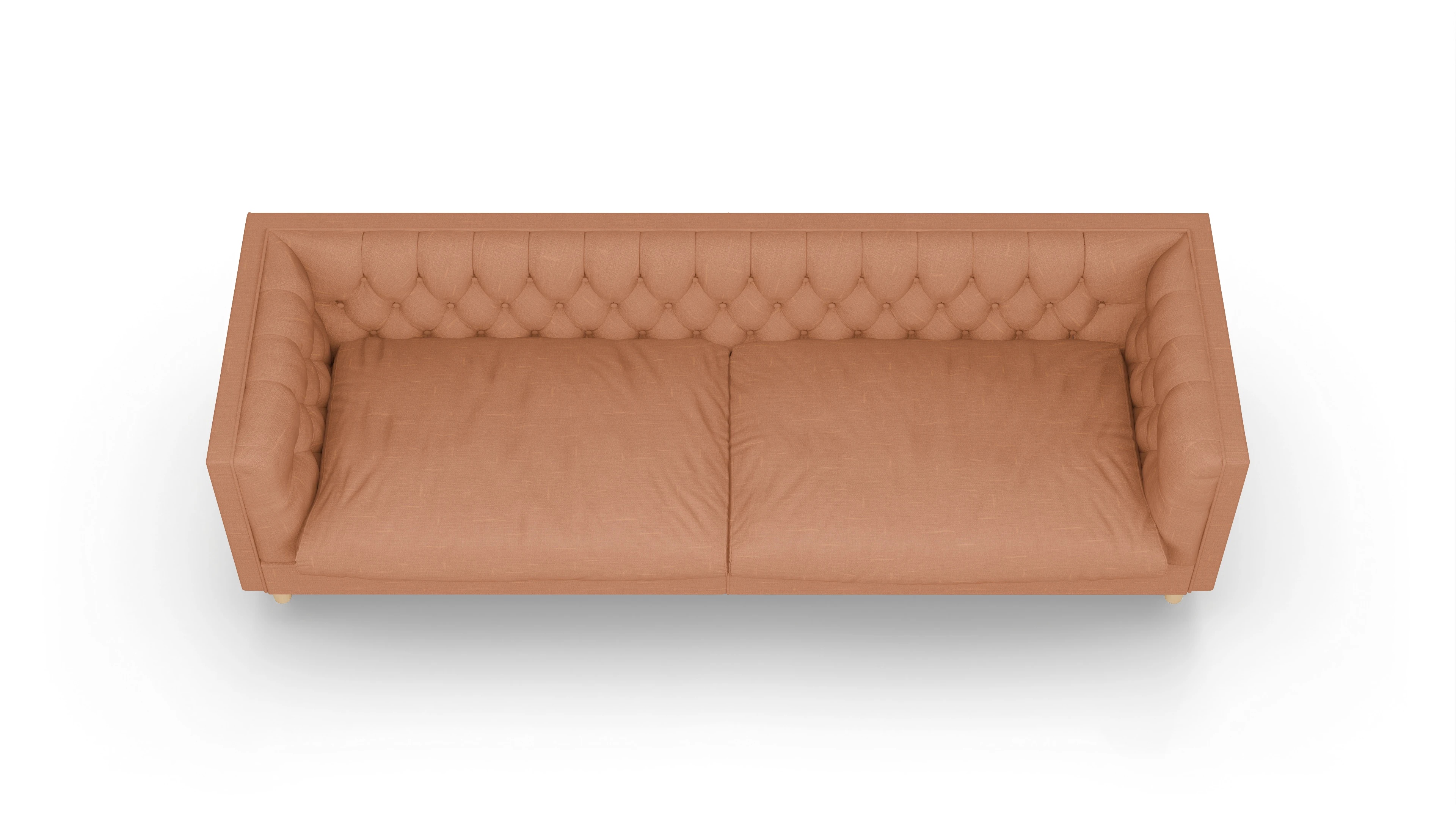 Ansicht des Produktes NewChester.01 3,5-Sitzer in Stoff orange