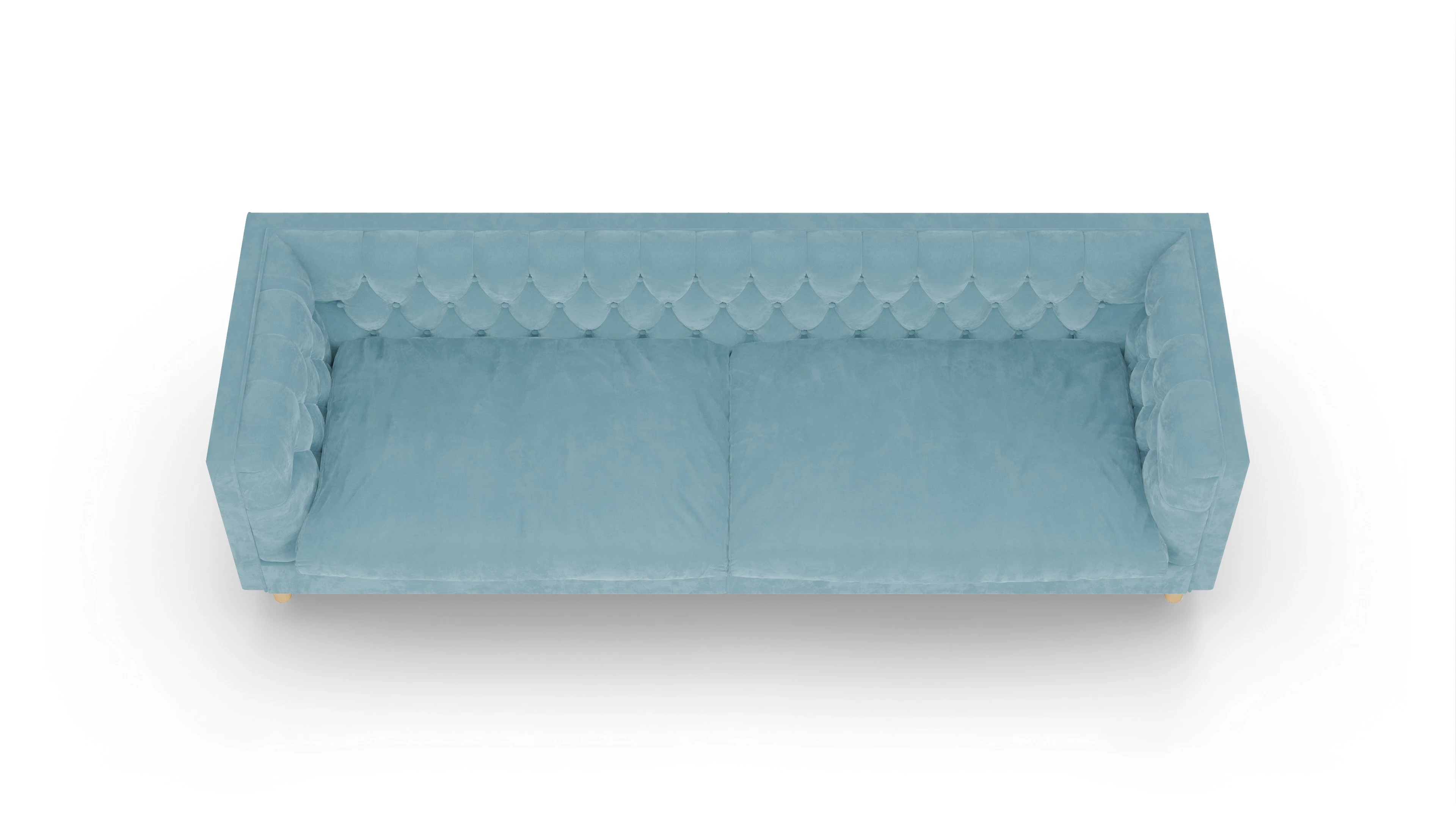 Ansicht des Produktes NewChester.01 3,5-Sitzer in Samt blau