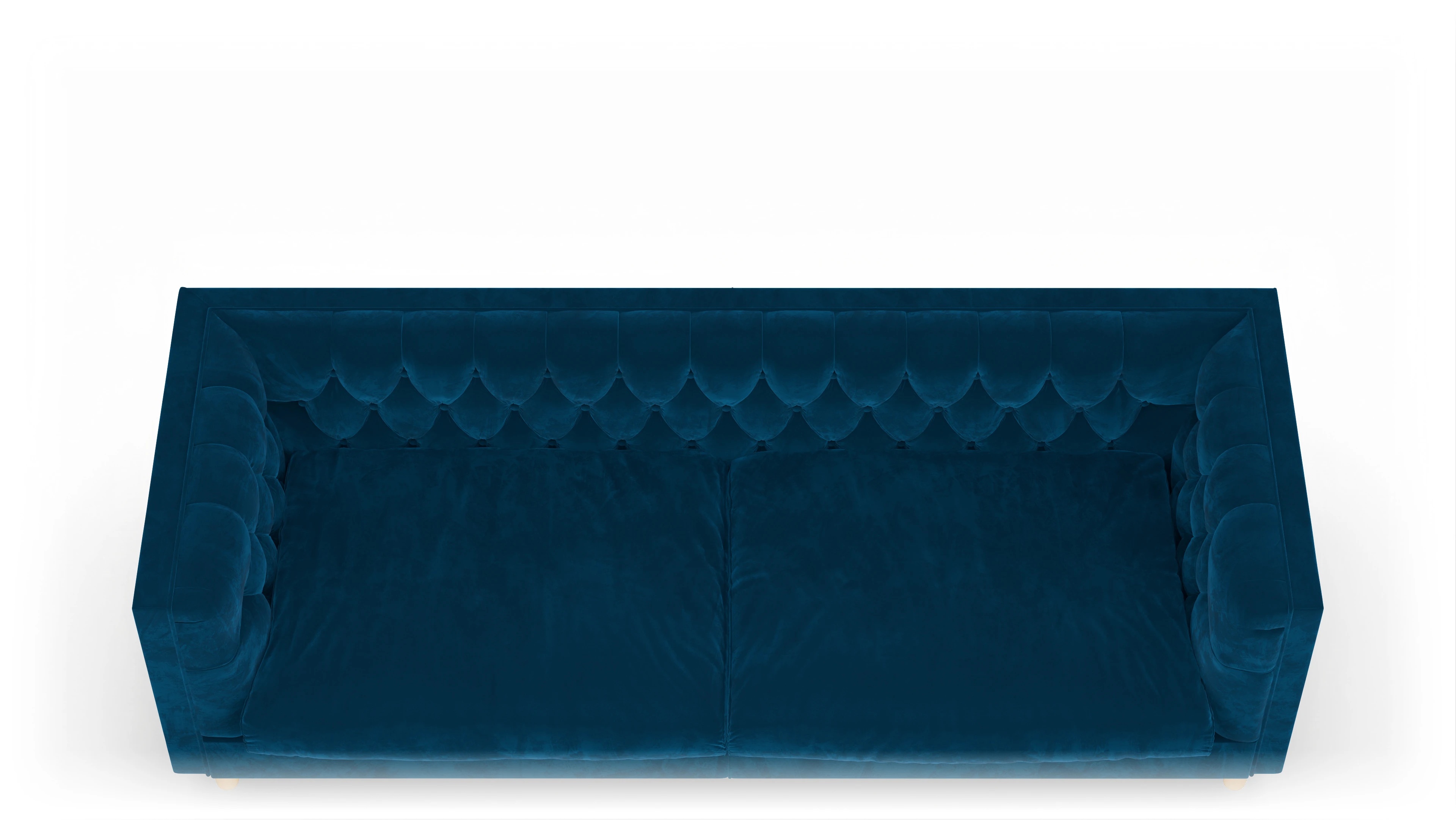 Ansicht des Produktes NewChester.01 3-Sitzer in Samt blau