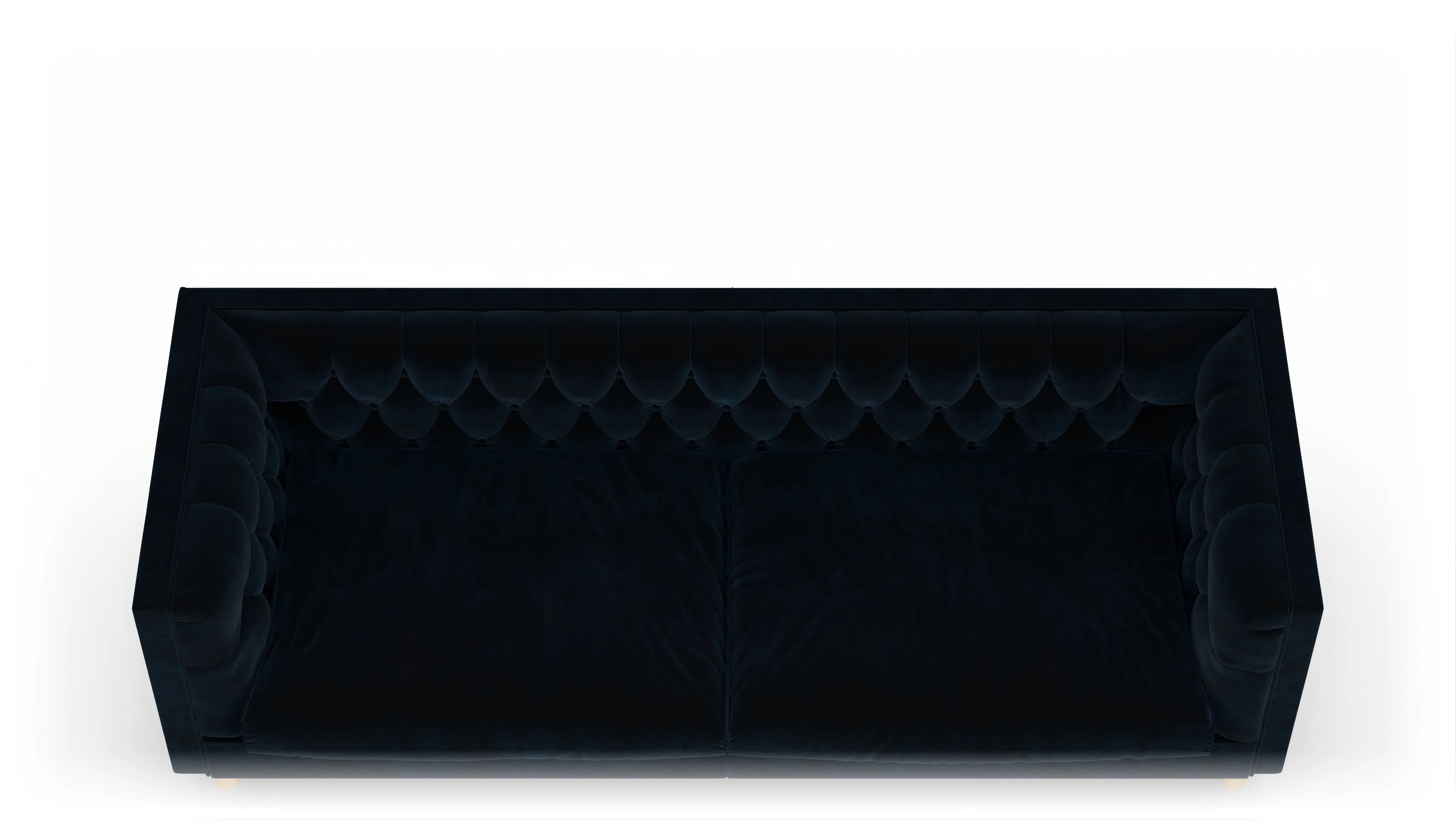 Ansicht des Produktes NewChester.01 3-Sitzer in Samt blau