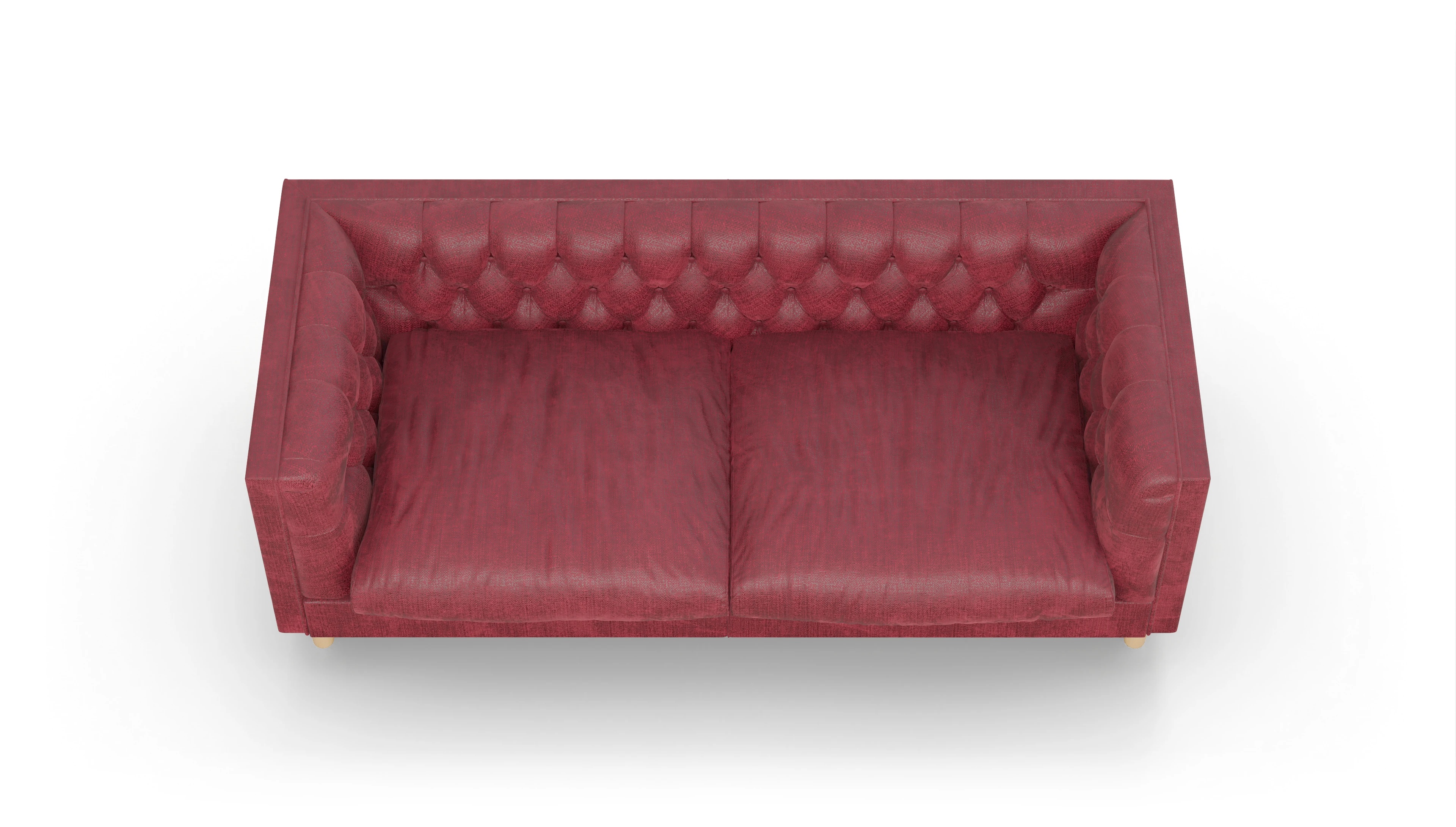 Ansicht des Produktes NewChester.01 2,5-Sitzer in Stoff rot