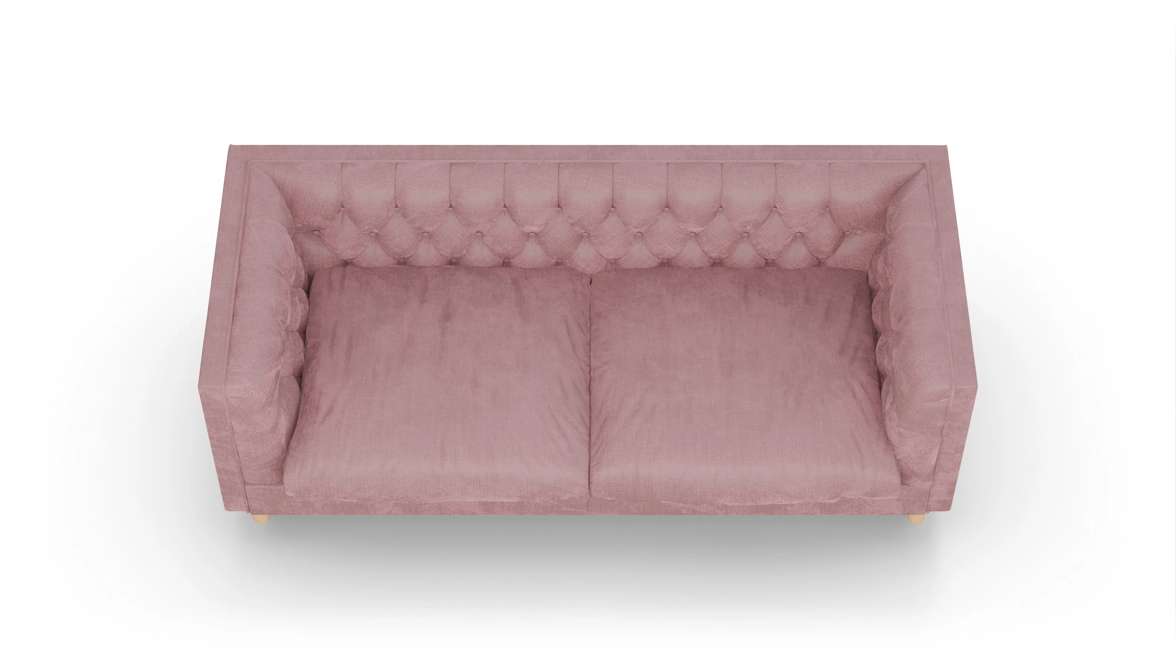 Stoff-Chesterfield NewChester.01 Ansicht des Produktes NewChester.01 2,5-Sitzer in Stoff rot
