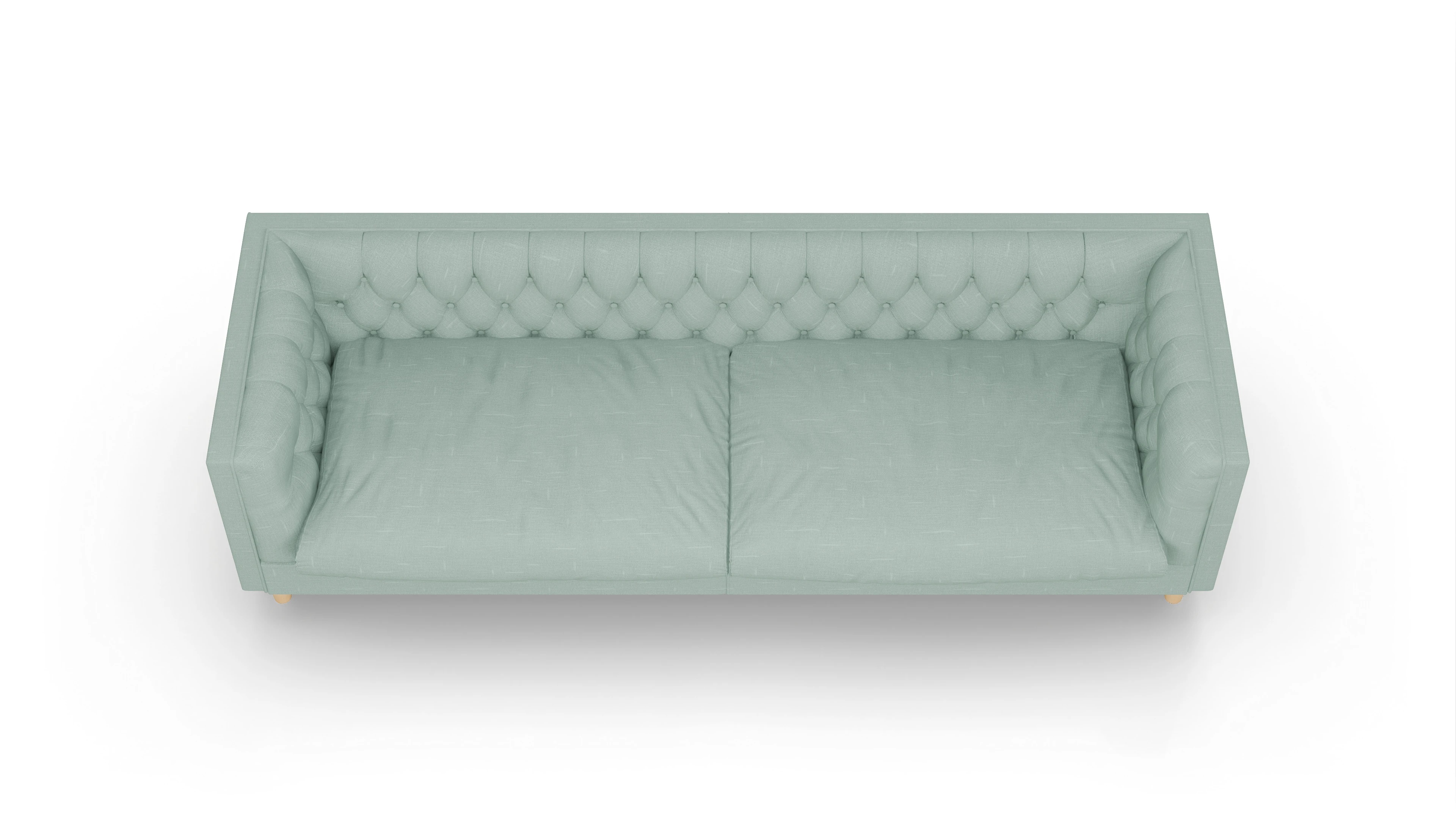 Ansicht des Produktes NewChester.01 3,5-Sitzer in Stoff grün