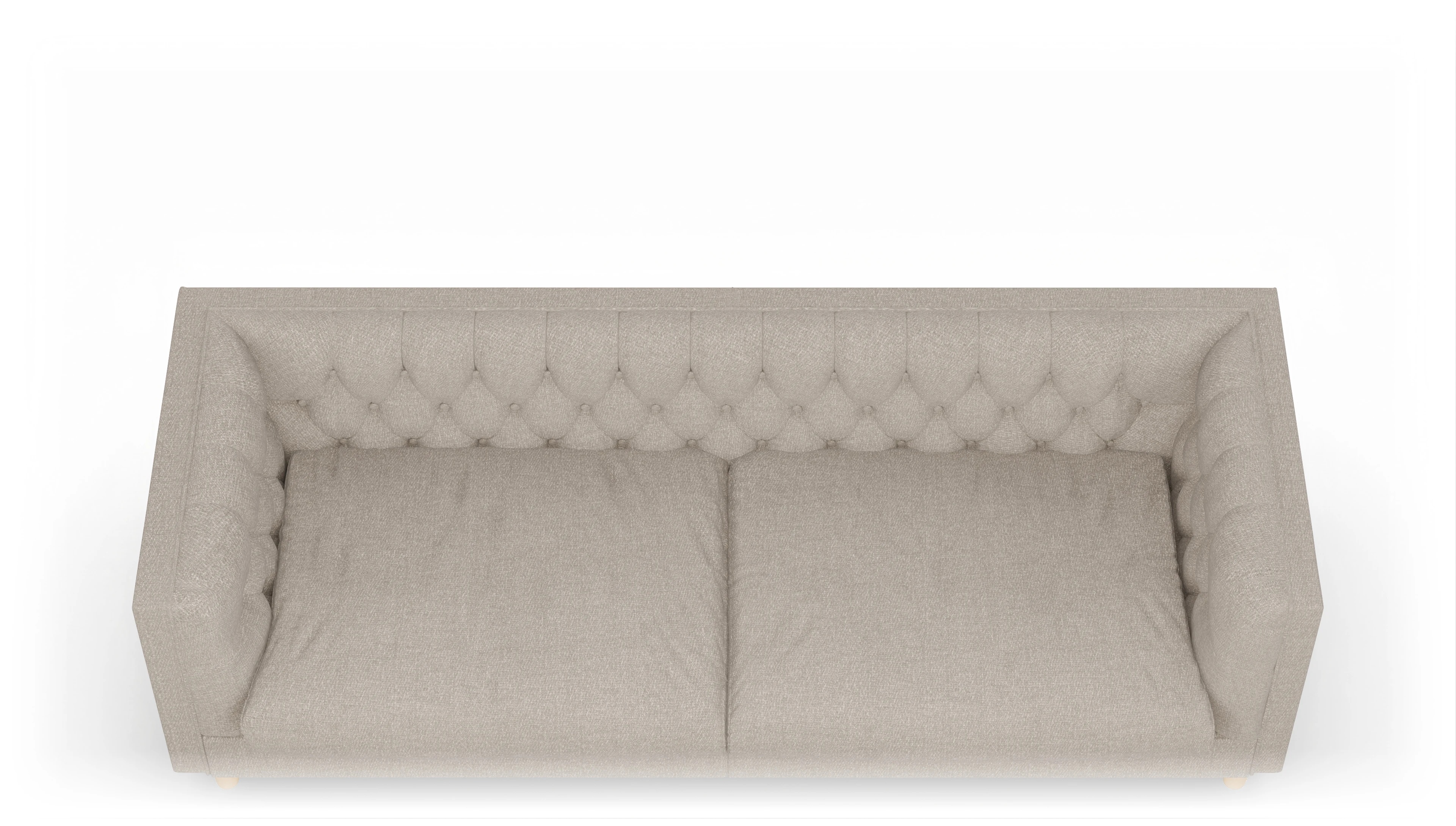 Stoff-Chesterfield NewChester.01 Ansicht des Produktes NewChester.01 3-Sitzer in Stoff beige