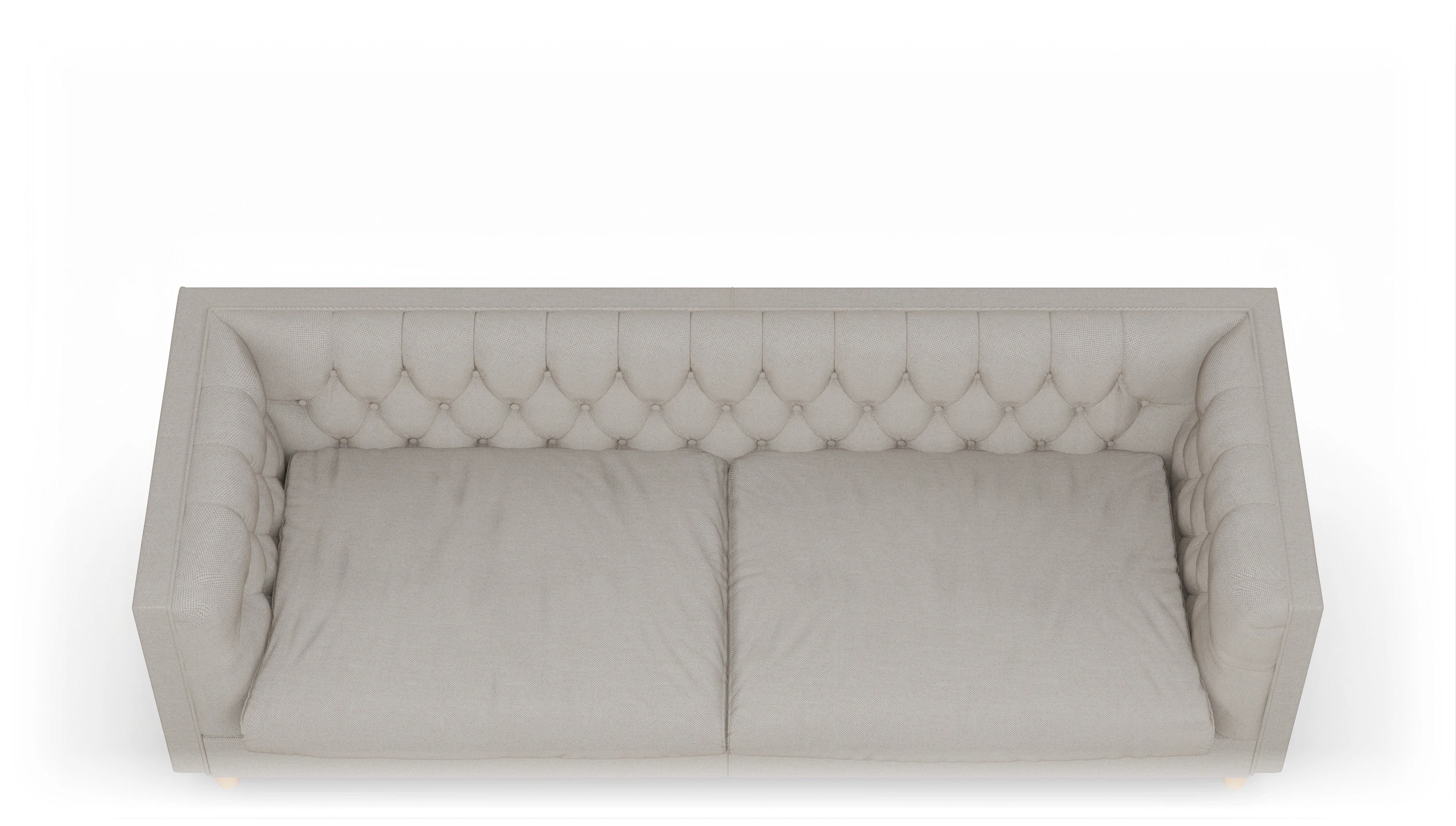 Stoff-Chesterfield NewChester.01 Ansicht des Produktes NewChester.01 3-Sitzer in Stoff beige