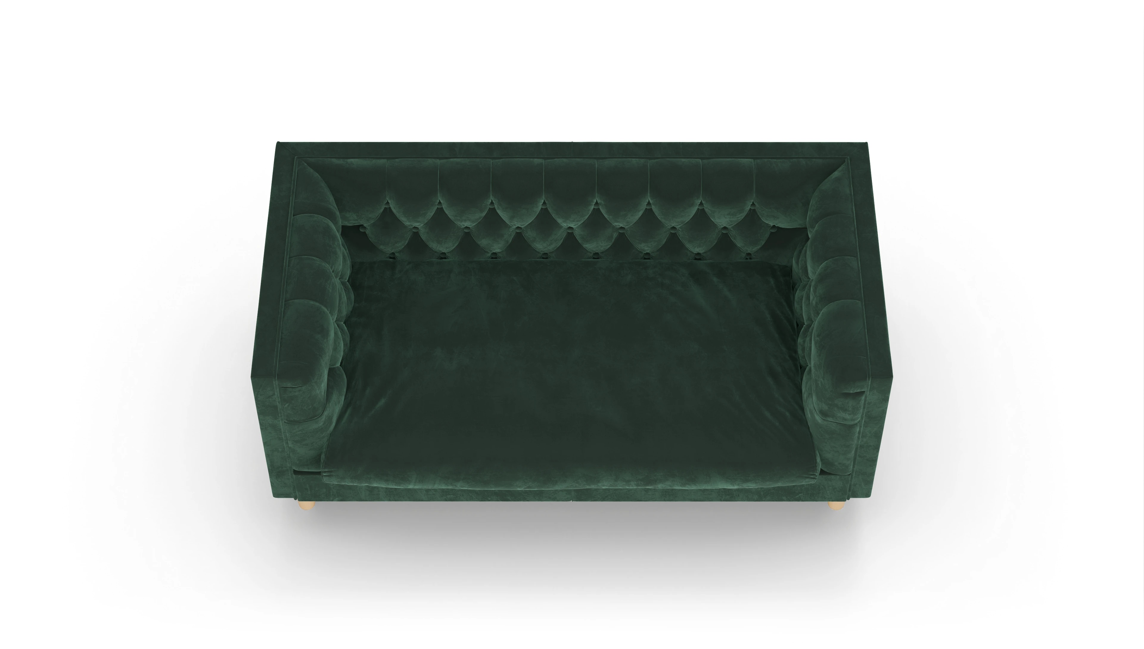 Ansicht des Produktes NewChester.01 2-Sitzer in Samt grün