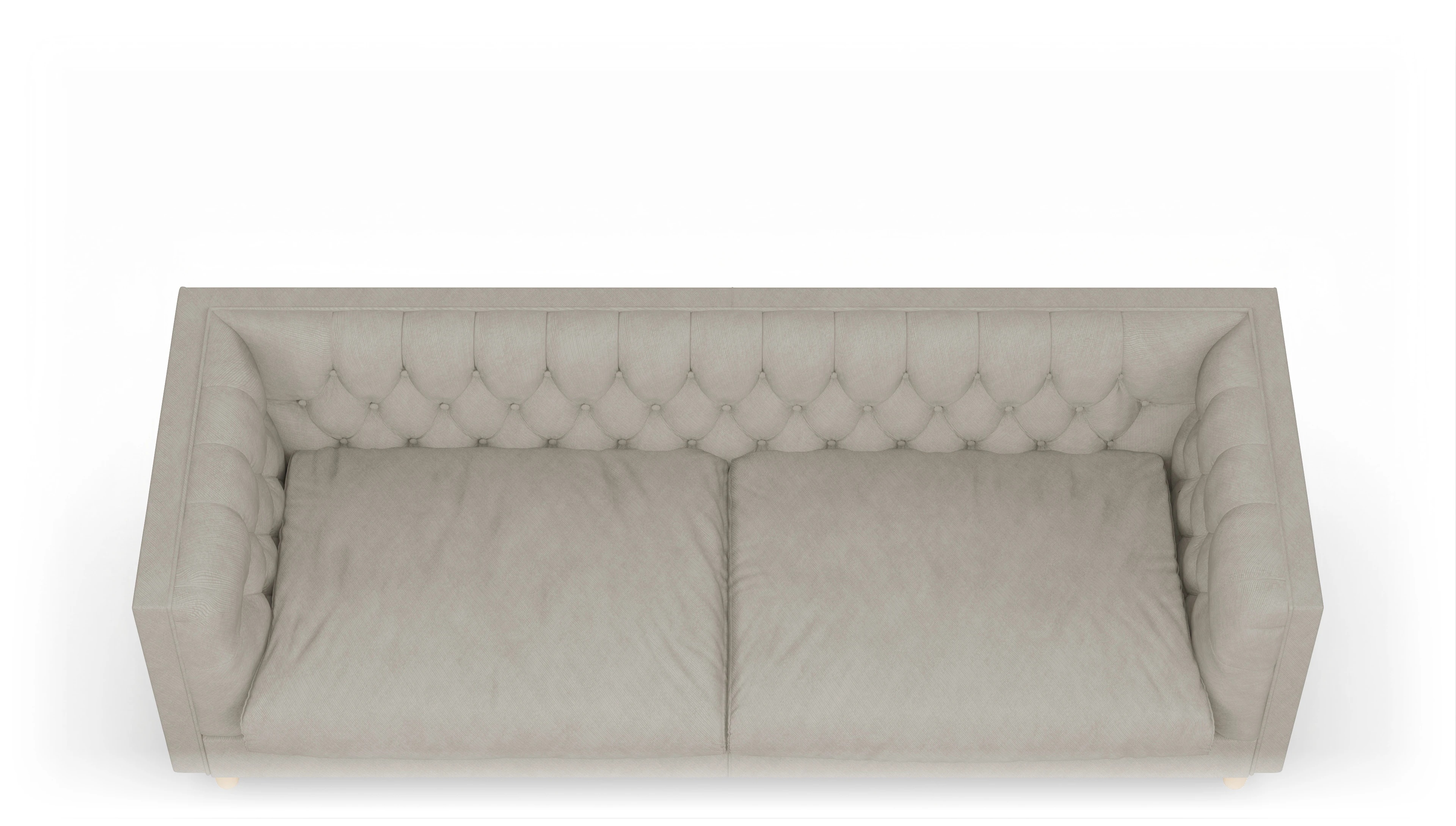 Stoff-Chesterfield NewChester.01 Ansicht des Produktes NewChester.01 3-Sitzer in Stoff beige