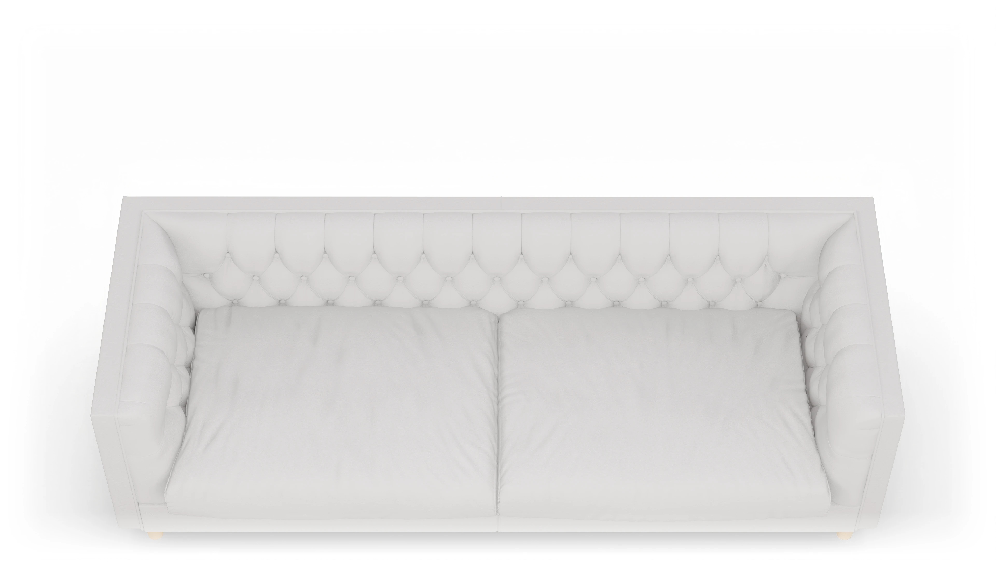 Chesterfield Sofa NewChester.01 Ansicht des Produktes NewChester.01 3-Sitzer in Leder weiß
