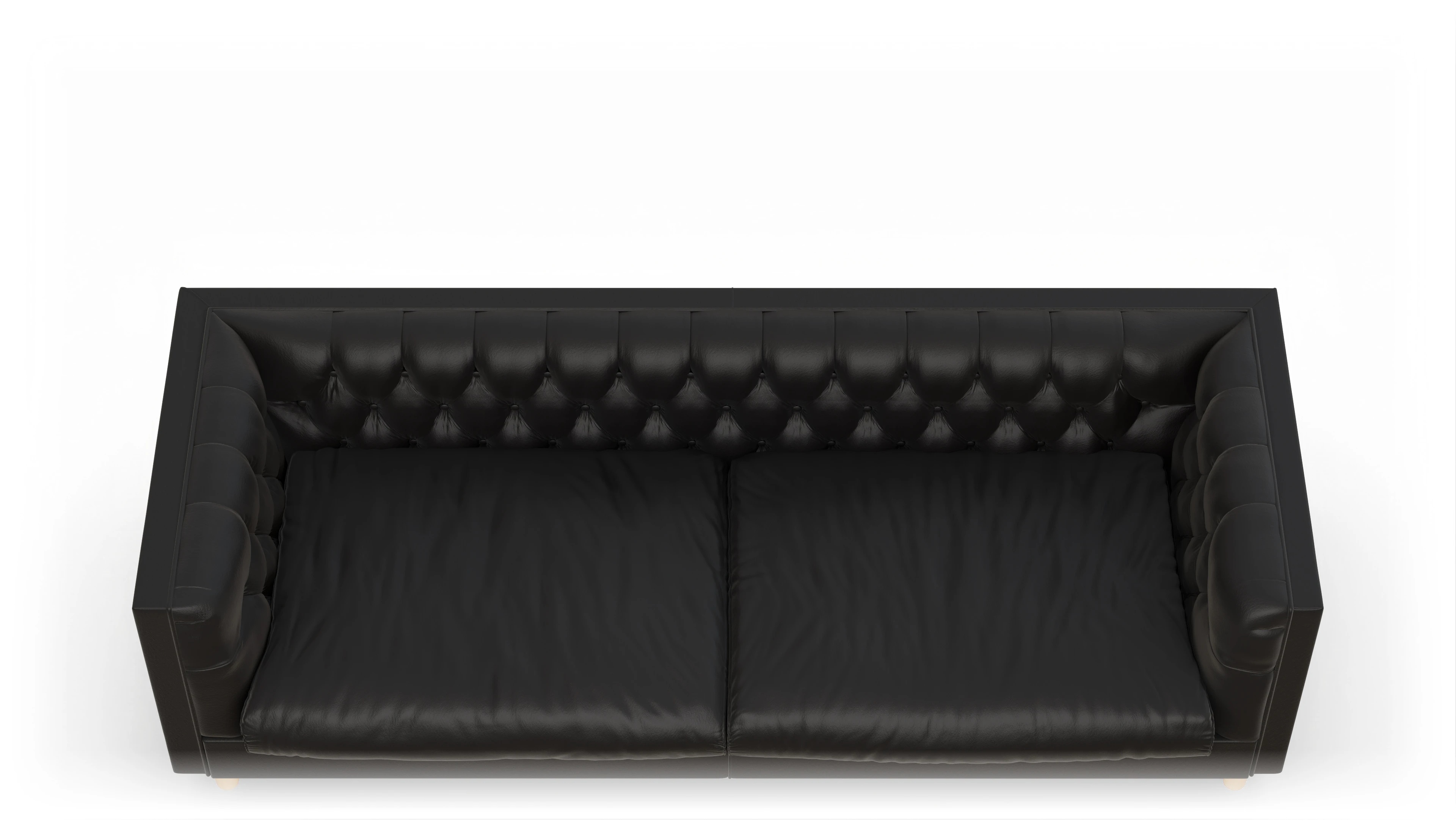 Ansicht des Produktes NewChester.01 3-Sitzer in Leder schwarz